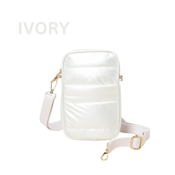 Slim Puffer Rectangle Crossbody Bag - Picture 2 of 8